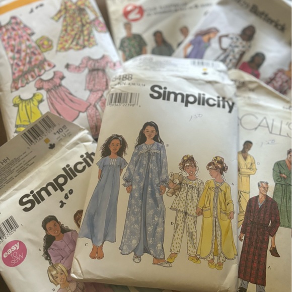 Lot of six vintage sewing patterns, men women, kids(6 patterns🪡🧵 - Picture 1 of 13